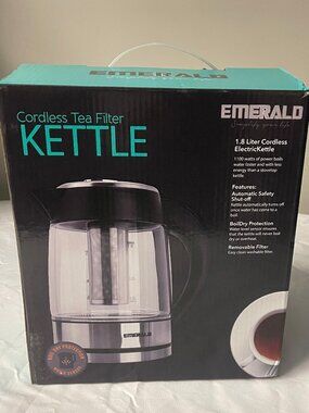 Cordless Tea Filter Kettle 1.8L/7.6 cups